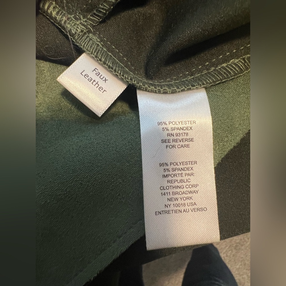 T Tahari Faux Leather Coat Size M - Picture 9 of 12